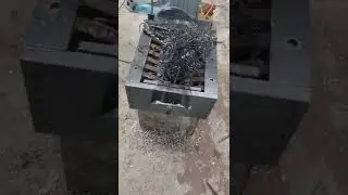 FS0101 Metal chip shredder testing video.