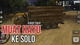 PERDANA! MUAT KAYU KE SOLO #truksimulatorindonesia