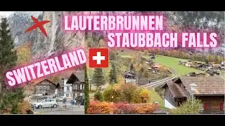SWITZERLAND: LAUTERBRUNNEN STAUBBACH FALLS 276 M - 3RD HIGHEST WATERFALL IN SWITZERLAND #WATERFALLS