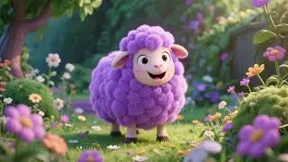 Baa Baa Purple Sheep in the Garden | Colorful Kids Songs & Nursery Rhymes