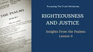 Righteousness and Justice
