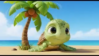 Baby Turtle Crawls So Slow | Fun Animal Song for Kids | Nursery Rhymes & Baby Songs 🎵🐢