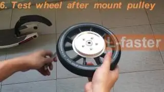 (L-faster)Oxelo Town 9EF electric scooter conversion kit for original PU wheel