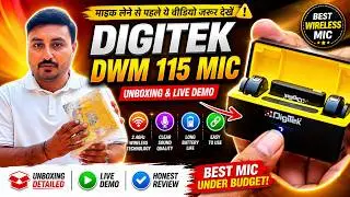 Best Mic For Youtube | Android , IPhone & Camera Supported | Digitek DWM 115 Wireless Mic Review