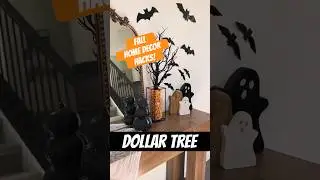HOW TO: Dollar Tree Fall DECOR 🎃2 easy home decor hacks!🦇#diy #halloween #dollartree #home #decor