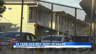 Shots fired in Kalihi Valley Homes; 14-year-old boy hospitalized, 2 arrested