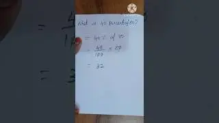 Find the value of the given percentage - Maths / Percentage / 🖋🖋🖋
