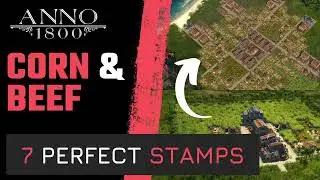 ANNO 1800 - 7 perfect STAMPS & ITEMS for TORTILLA with CORN and BEEF productions! - 2023