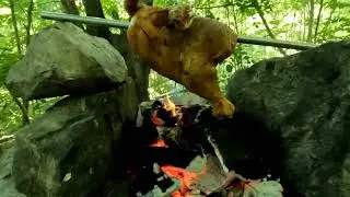 full grilled chicken recipe | Rural Food | Chicken cooked on fire | Mountain life ! hunza life