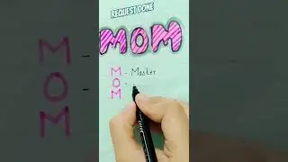 Mom writing - Mom stands for - Request done Tell me next word #shorts #ShortVideos #trending #viral