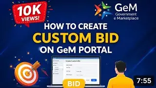 How to create Custom bid on gem portal 