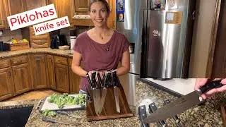 Piklohas 17-Piece Kitchen Knife Set with Block and Magnet #KnifeSet #KitchenEssentials #Piklohas