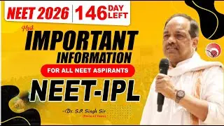 MOST IMPORTANT INFORMATION FOR ALL NEET 2026 ASPIRANTS  | NEET-IPL Update 🚨 #neet_2026  #motivation