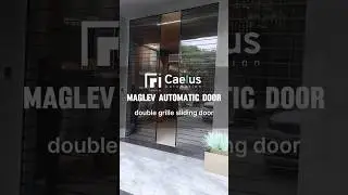 Caelus double Maglev automatic door, equipped with IR Sensor Switch. #slidingdoor #home #door
