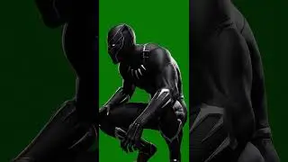 Black Panther Crouching Green Screen Effect #blackpanther #wakandaforever #marvel #greenscreen