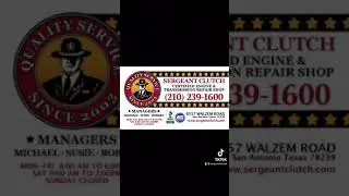 You Can Call The Sergeant -Official Song - Sergeant Clutch Certified Engine & Transmission Shop