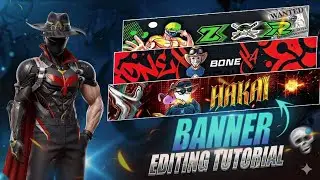 HOW TO MAKE PROFESSIONAL BANNER 🤩 LIKE ‪@zoroffxx‬ ‪@bonex4_ff‬Free fire gaming banner keyse bannay