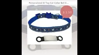 Personalized ID Tag Cat Collar Bell Engraving Safety Breakaway Small Dog Nylon Adjustable for Pup...