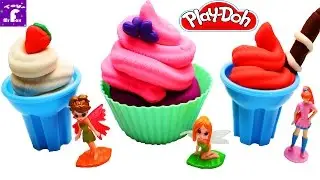 Play Doh Ice Cream  We Create Together with the Disney Princesses PlayDough Toys