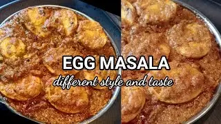 egg masala curry | using fried onion paste |you love this gravy to cook again and again|motte masala