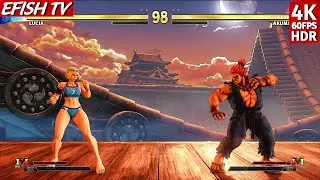 Lucia vs Akuma (Hardest AI) - Street Fighter V
