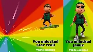 Unlocking JAMIE and Star (Star Trail) Board on Subway Surfers Copenhagen!