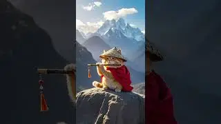 Swordsman～High mountains and flowing waters, chivalrous journey#cat #music #guzheng #mountains