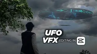 Capcut UFO Video Editing in Hindi | Alien ship VFX editing Tutorial | UFO Crash  2025