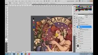 Halftoning colored layers Photoshop / Semitoneando capas coloreadas en Photoshop