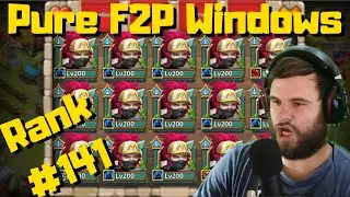 Windows Server Pure F2P Account Review | Rank #141 | Castle Clash