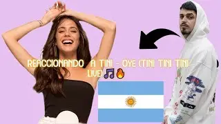 REACCIONANDO  A TINI - Oye (TINI TINI TINI Live)🎵🔥