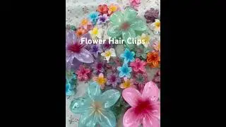Flower Hair Claw Clips for Women Girls #hairstyle #hairclips #beauty #claw #clawclips #beautiful
