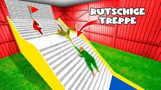 Überlebe die Rutschige Treppe