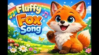 Fluffy Fox Song 🦊 | Cute Animal Rhymes for Kids | Fun Nursery Songs