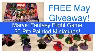 FREE Marvel Heroes Strategy Board Game (2006) by Fantasy Flight with 20 Pre Painted Miniatures!