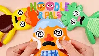Six In The Bed | Noodle & Pals | super simple songs clay cracking ASMR 167 #235