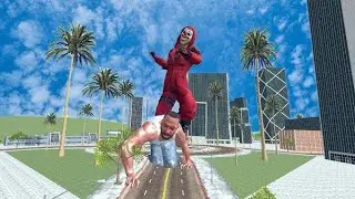 Free Fire Monster Red Criminal in Indian bike driving 3d 😱