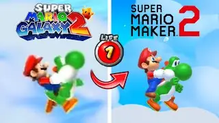 Super Mario Galaxy 2: The Perfect Run Recreated in Super Mario Maker 2