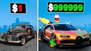 Franklin & Shinchan Unlocking $0 to $99,999,999 Mafia Car in GTA 5