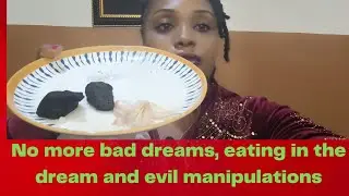 Keep this by your bed,window or door to stop eating in the dream and having bad dreams