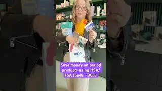Save money on period products using HSA/FSA funds - any period product is covered #shorts