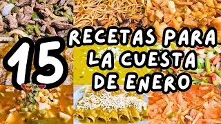 🍽️15 RECETAS para la CUESTA de ENERO 🗓😍 #mihogardulcehogar #comidasparalasemana #comidasfaciles