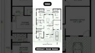 50x60 house design || 3000sqft house design #housedesign #houseplan #shorts #home