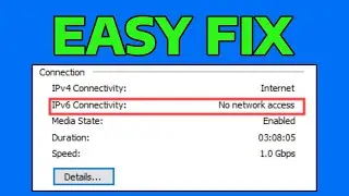 How To Fix IPv6 Connectivity No Network Access Error in Windows