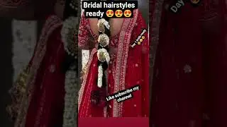 bride hairstyles ready look ✨#wedding #braidal #fashion #weddingclothes #sareewedding