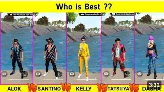 ALOK VS SANTINO VS KELLY VS TATSUYA VS DASHA SPEED ABILITY TEST IN FIRE ||🥳 FREE 🔥🛑@AR_Mafiya_444