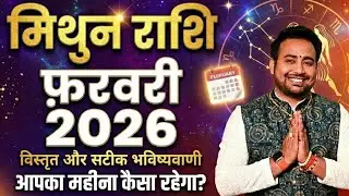 Mithun Rashi:February 2026 Kaisa Rahega Aapka Samay?|Gemini Horoscope February 2026 |Mithun Rashifal