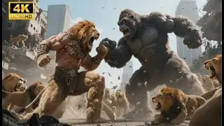 From Skull Island to City Streets | King Kong vs Lion man 🦍🦁 | Epic Monster Battle