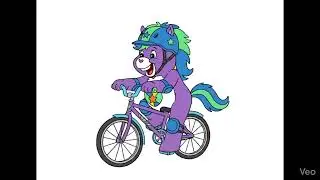 Noble Heart Horse ride a Bicycle @jacobdolman3831 