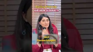 Rating Hair Growth Products as a Dermatologist.  #haircare #skincaretips #skincare